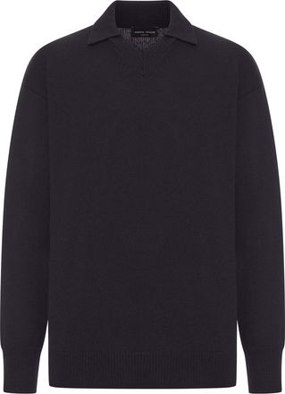 Roberto Collina V-NECK WOOL POLO SHIRT - Roberto Collina - Man