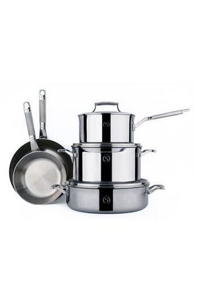 Saveur Selects SELECTS Tri-ply 8-Piece Set in Stainless Steel at Nordstrom Rack