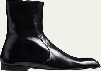 Khaite Colt Leather Ankle Boots