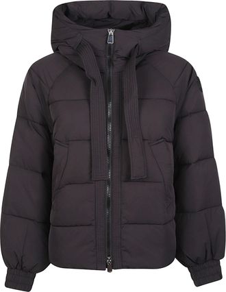 Pinko Dicentra Polyamide Geometric Quilted Down Jacket