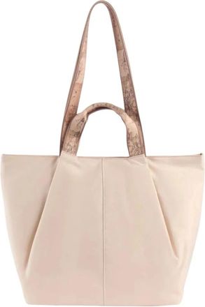 Alviero Martini 1A Classe Geo Soft Borsa Shopping - Dames - Shoppers - Beige - ONE Size - Katoen - Tassen