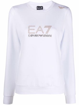 Emporio Armani T-shirt met studs - Wit