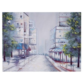 Hhg Hhg - Pintura Al &Oacute;leo Aldea, Pintura Mural 100% Pintada A Mano Xl, 120x90cm