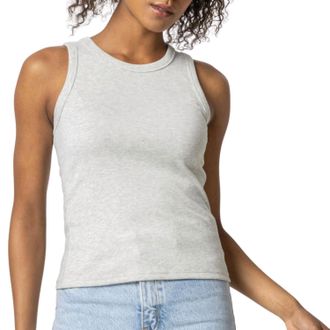 Lilla P Womens Jewel Tank Top In Heather Grey