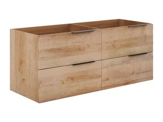 Vente-Unique Mueble bajo lavabo suspendido - Natural claro - 120 cm - NISAYA