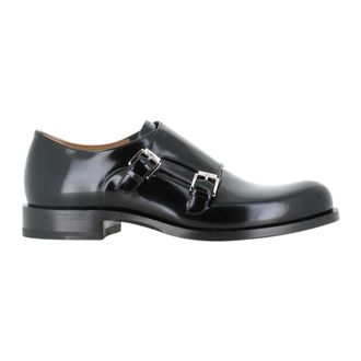 Christian Louboutin Schoenen, Heren, Zwart, 42 1/2 EU, Leer, Moustachou Monk