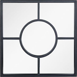 La Hacienda Aston & Wold - Specchio da giardino quadrato, colore: Nero