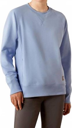 Ariat Womens Workman Washed Fleece Sweatshirt In Lavender