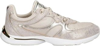 Michael Kors Riley Sneakers - Dames - Sneakers - Beige - 36 EU - Su&egrave;de - Schoenen