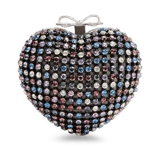 Self Portrait Clutches, female, Multicolor, ONE SIZE, Crystal Heart Clutch