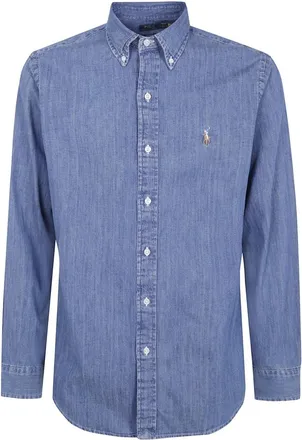 Polo Ralph Lauren Heren, Overhemden, Blauw, Maat: 2XL