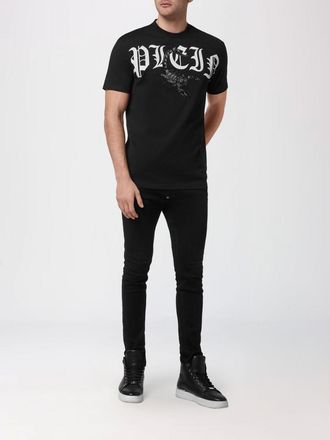 Philipp Plein T-shirt a maniche corte in cotone con stampa logo