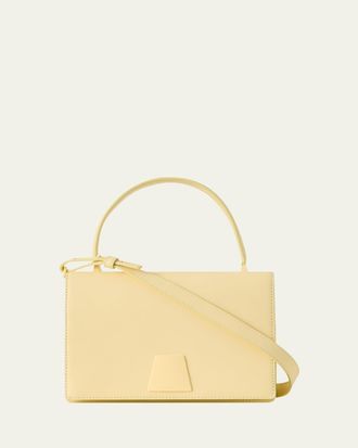 Akris Alice Small Leather Top-Handle Bag