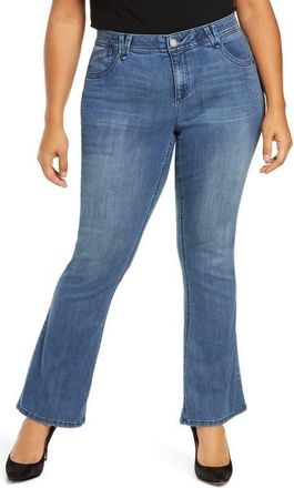 Wit & Wisdom Itty Bitty Bootcut Jeans (Nordstrom Exclusive) in Bl-Blue at Nordstrom, Size 14W