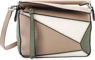 Loewe Borsa a tracolla Puzzle mini in pelle - Multicolore