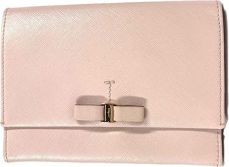 Ferragamo Leather Clutch Bag Pouch (Pre-Owned)
