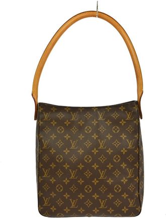 Louis Vuitton Looping Handbag Monogram Canvas Brown Canvas Handbag (Pre-Owned)