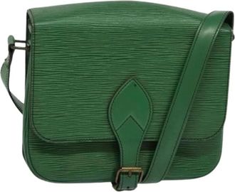 Louis Vuitton Pre-owned Cross Body Bags, female, Green, Size: ONE SIZE Pre-owned Cartouchiere Handbag