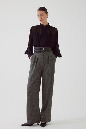 Exquise Belted Pants in Anthracite at Nordstrom, Size X-Small