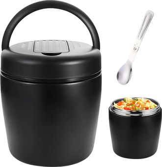 OEM Contenedor T&eacute;rmico De 1,5 L Para Alimentos, Termo Para Comida Caliente, Lonchera T&eacute;rmica Con Cuchara, Contenedor T&eacute;rmico Para La Escuela, La Oficina Y