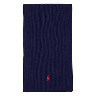 Polo Ralph Lauren Signature Pony wollen sjaal - Heren - Wintersjaals - Blauw - ONE Size - Wol - Accessoires