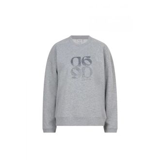 Dante6 Monogram Sweater - Dames - Sweatshirts & Hoodies - Grijs - Maat: M Katoen