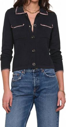 Heartloom Kailyn Collared Cardigan In Black