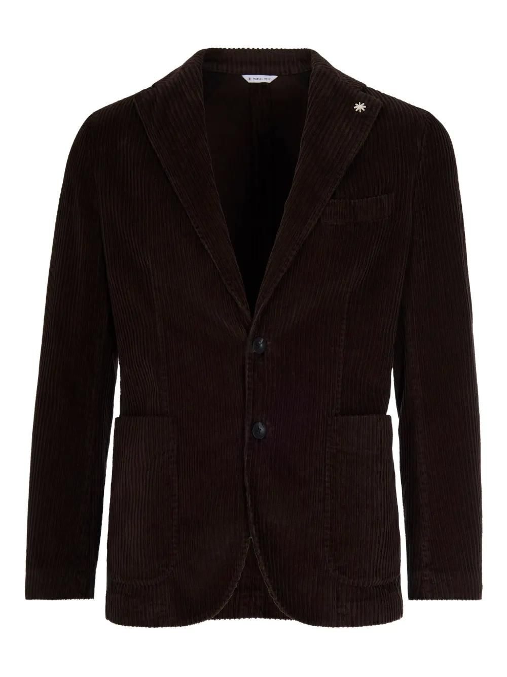 Manuel Ritz Blazer a coste in cotone Marrone da 325,00 € su
