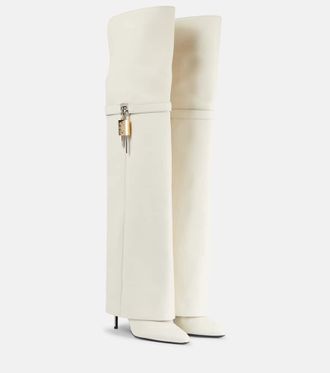 Givenchy Shark Lock Stiletto over-the-knee boots