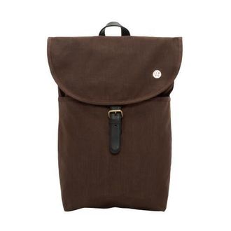 Giorgio Martello Milano Waxed Nylon Bergen Backpack in Dark Brown at Nordstrom