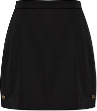 Versace Wool Pencil Skirt - Dames - Korte rokken - Zwart - L - Wol - Rokken