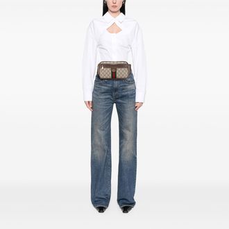 Gucci Pre-owned Womens Ophidia Belt Bag Classic Design - Grey Textile - One Size