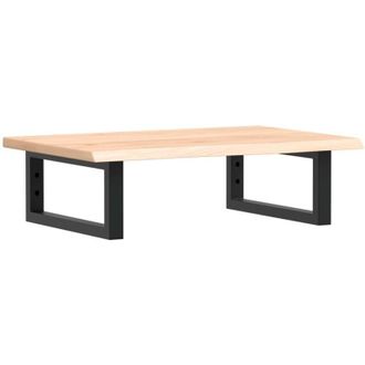 vidaXL Estante De Lavabo De Pared De Acero Y Madera Maciza De Roble Vidaxl