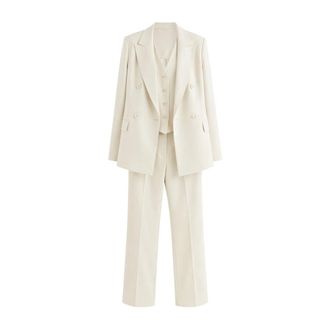 Max Mara Max Mara Dameskleding Wit - Dames - Jassen - Wit - Maat: M Zijde
