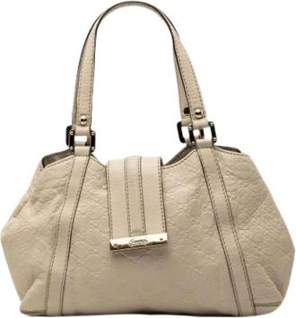 Gucci Pre-owned The New Ladies Tote - Dames - Vintage Handtas - Wit - ONE Size - Leer - Vintage