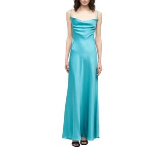Pinko Farro Slip Dress - female - PINKO - Gowns - Green - L - Dresses