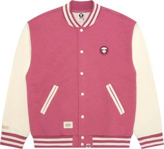 Aape By A Bathing Ape Bomber con applicazione logo - Rosa