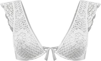 Del Maar Mulla Bikini Top - Dames - Bikinis - Wit - S - Polyester - Badmode