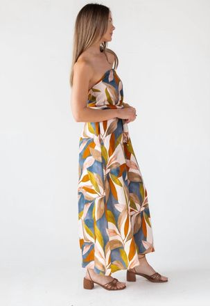 Dress Forum Opal Strapless Wrap Maxi Dress In Blue Multi