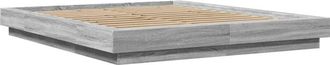 vidaXL Vidaxl - Estructura De Cama Madera De Ingenier&iacute;a Gris Sonoma 150x200 Cm