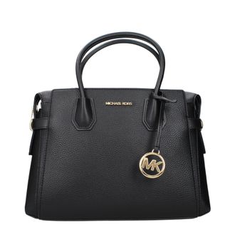 Michael Kors Mercer Lederhandtasche f&uuml;r Damen in Schwarz