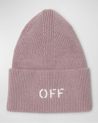 Off-white Off Stamp Loose Knit Beanie