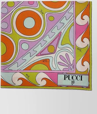 Pucci silk twill square scarf 90x90 design