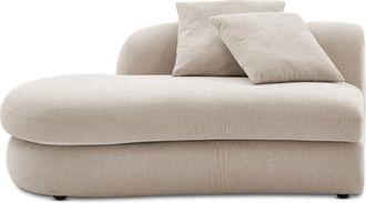 Castlery White Performance Boucle Left Chaise for Women | Fable by Castlery, Grey