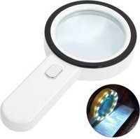 OEM Lupa De Lectura Iluminada, Lupa De 30 Aumentos Con 12 Luces Led, Lupa De Mano, Lupa Iluminada Para Lectura, Joyer&iacute;a, Personas Mayores, Personas Con Di