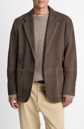 Vince Brown Suede Sport Coat in Downtown at Nordstrom, Size X-Large