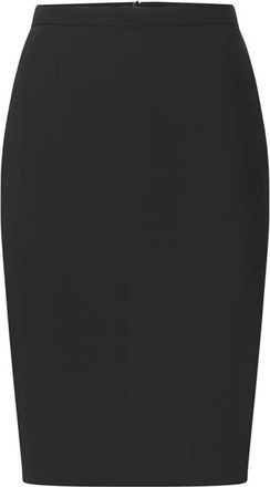 Windsor Klassieke kokerrok met split achteraan - Dames - Kokerrokken - Zwart - M - Wol - Rokken