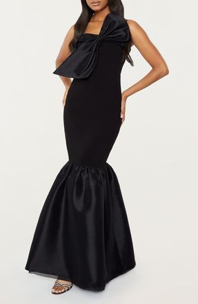 LIKELY Patti Bow Sleeveless Gown in Black at Nordstrom, Size 0