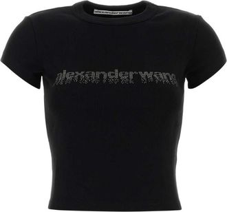 Alexander Wang Black Cotton T-Shirt