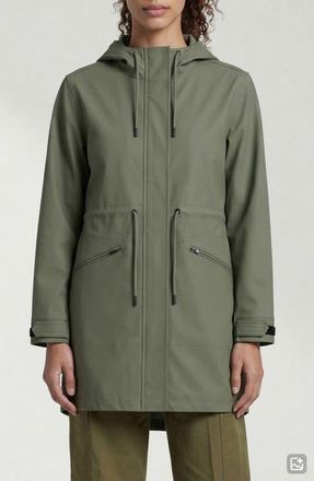 Noize Sibil Hooded Water Repellent Jacket in Sage at Nordstrom, Size X-Large